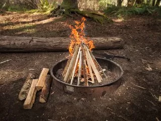 آتش درست کردن آتش در طبیعت آتش