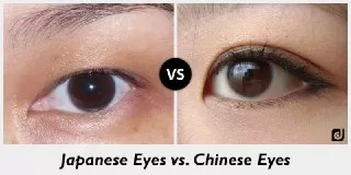 چشم چینی ها و ژاپنی ها