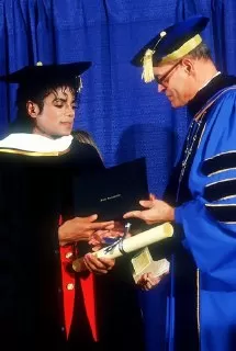 مایکل جکسون تحصیلات مایکل جکسون دکترای افتخاری مایکل جکسون