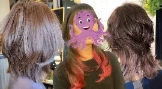 octopus hair style