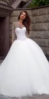 لباس عروس پفی دخترانه قیمت لباس عروس پفی لباس عروس پفی دنباله دار لباس عروس مدل اسکارلت لباس عروس مدل ماهی ۲۰۲۰