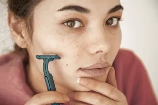 facial hair treatment in women